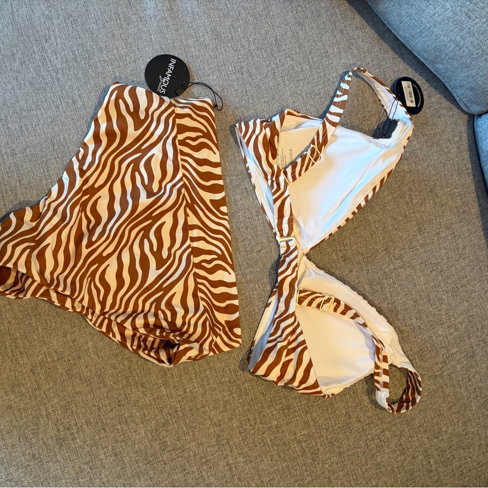 Zebra Print Bikini Set - Picture 7 of 10